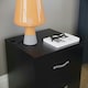 image 4 of Vida Designs Riano 2 Drawer Bedside Chest Cabinet Table Nightstand, Black