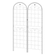 image 1 of Outsunny Set of 2 Metal Trellis for Climbing Plants, Floral Design, 50 x 180cm