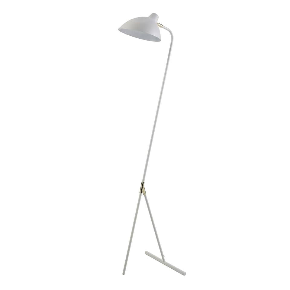 image 1 of Teamson Home Delicata Monopod Standard Task Floor Lamp with White Shade