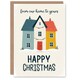 image 1 of Christmas Card From Our Home To Yours Simple Bright Colourful