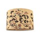 image 2 of Contemporary Multi Coloured Floral Bamboo Round Pendant Lamp Shade | Multi | Multi-coloured | 1