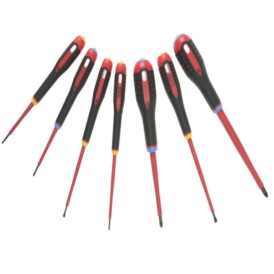 Bahco Be-9888S Vde Ergo Screwdriver Set 7 Piece Sl/Pz
