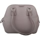 image 4 of Premium Soft Leather Large Hand Bag with Stitch Detail Pattern Grey | Grey
