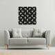 image 2 of Anchors on Black Background (Canvas Print) 77 x 77 x 4cm