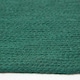 image 4 of Homescapes Forest Green Handmade Woven Braided Round Rug - 150 cm | Green | Forest Green