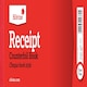 image 1 of Duplicate Receipt Cheque Book Style (80 x 202mm)