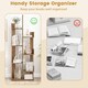 image 6 of COSTWAY 8 Tier Bookcase Multipurpose Bookshelf Freestanding Bookcase Natural