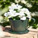 image 2 of Emerald Green Tea Cup Planter Green