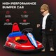 image 6 of HOMCOM 6V Kids Bumper Car, 360° Rotation Waltz Car w/ 2 Speeds - Red