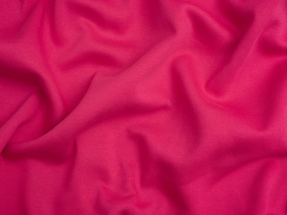 Minerva Core Range Red Polycotton Fleece Back Sweatshirt Stretch Knit Fabric for Dressmaking, 140cm / 55" Wide - per metre