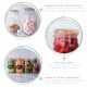 image 2 of Argon Tableware Glass Storage Jar - 500ml - Orange Seal