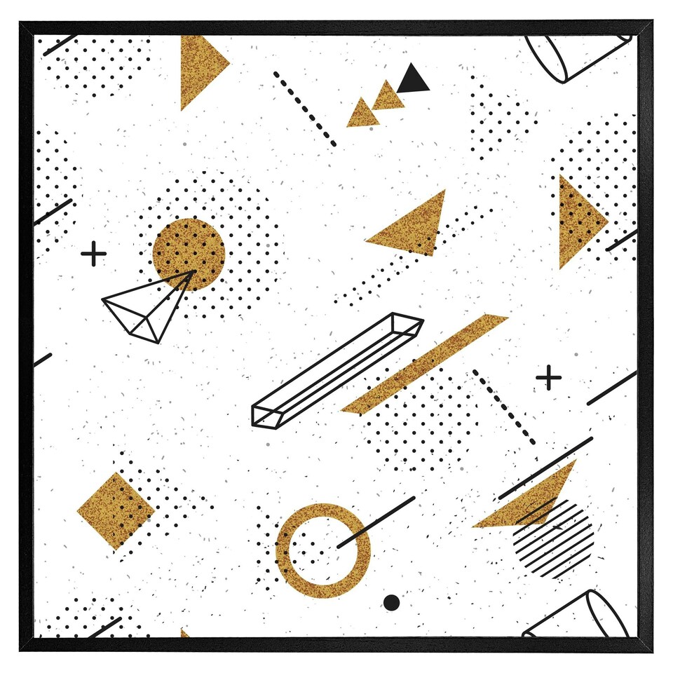 image 1 of Trendy geometric elements (Picture Frame) Grey / L