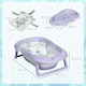 image 7 of ZONEKIZ Foldable Baby Bathtub w/ Non-Slip Support Legs, Cushion Pad - Purple
