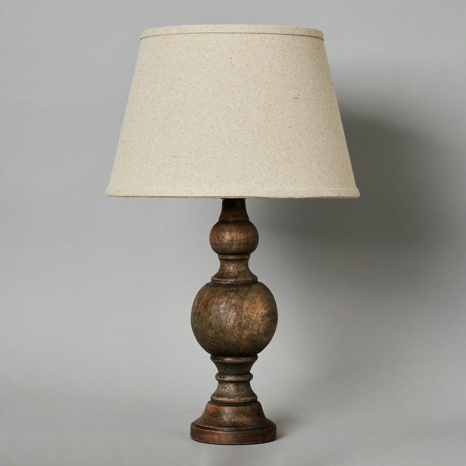 image 1 of BHS Henlock Grey Table Lamp, Natural
