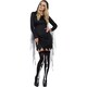 image 3 of Fever Womens/Ladies Grim Reaper Halloween Hooded Costume Dress - Black - XS XS
