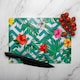 image 2 of Tropical Leaves & Geometrics Glass Chopping Board | Multi