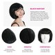 image 2 of Black Bob Wig | Black | 24