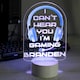 image 6 of Personalised Blue Gaming LED Colour Changing Night Light