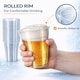 image 3 of Hero Disposable Pint Cups Glasses Clear Plastic Tumblers, Food Grade Cold Drink Cups, UKCA Marked, Lined Pint Measure, Recyclable Party Cups | Clear | Clear | Pint | 50