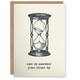 image 1 of Retro Hourglass Drawing Another Year Slips By Birthday Card