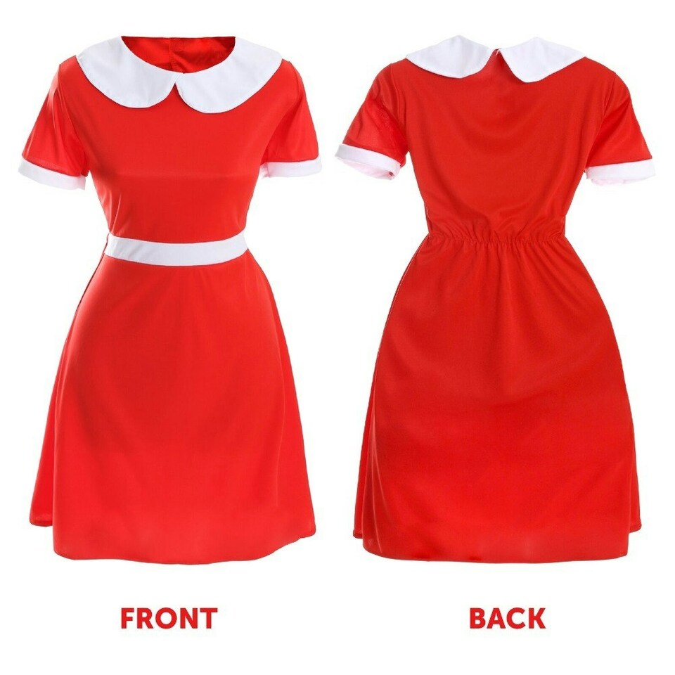 image 1 of Spoilt Golden Ticket Winner Costume, Dress, Ticket & Squirrel | Red | XL