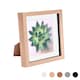 image 1 of Nicola Spring 8 x 8" Photo Frame - Light Wood/White Mount - 3D Photo Frame Picture Frame Box Portrait Display Case (22.5 x 22.5cm)
