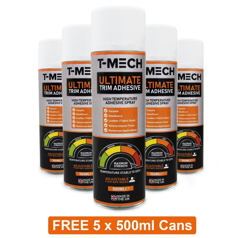 image 1 of Van Carpet Lining / Black & 5 Adhesive Cans Black