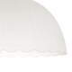image 3 of Classic Frosted White Pendant Shade with Fluted Edge and Etched Lines | White | White | 1