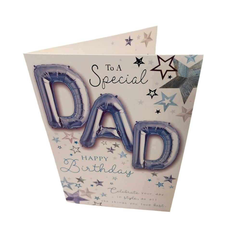 image 1 of To a Special Dad Happy Birthday Balloon Boutique Greeting Card