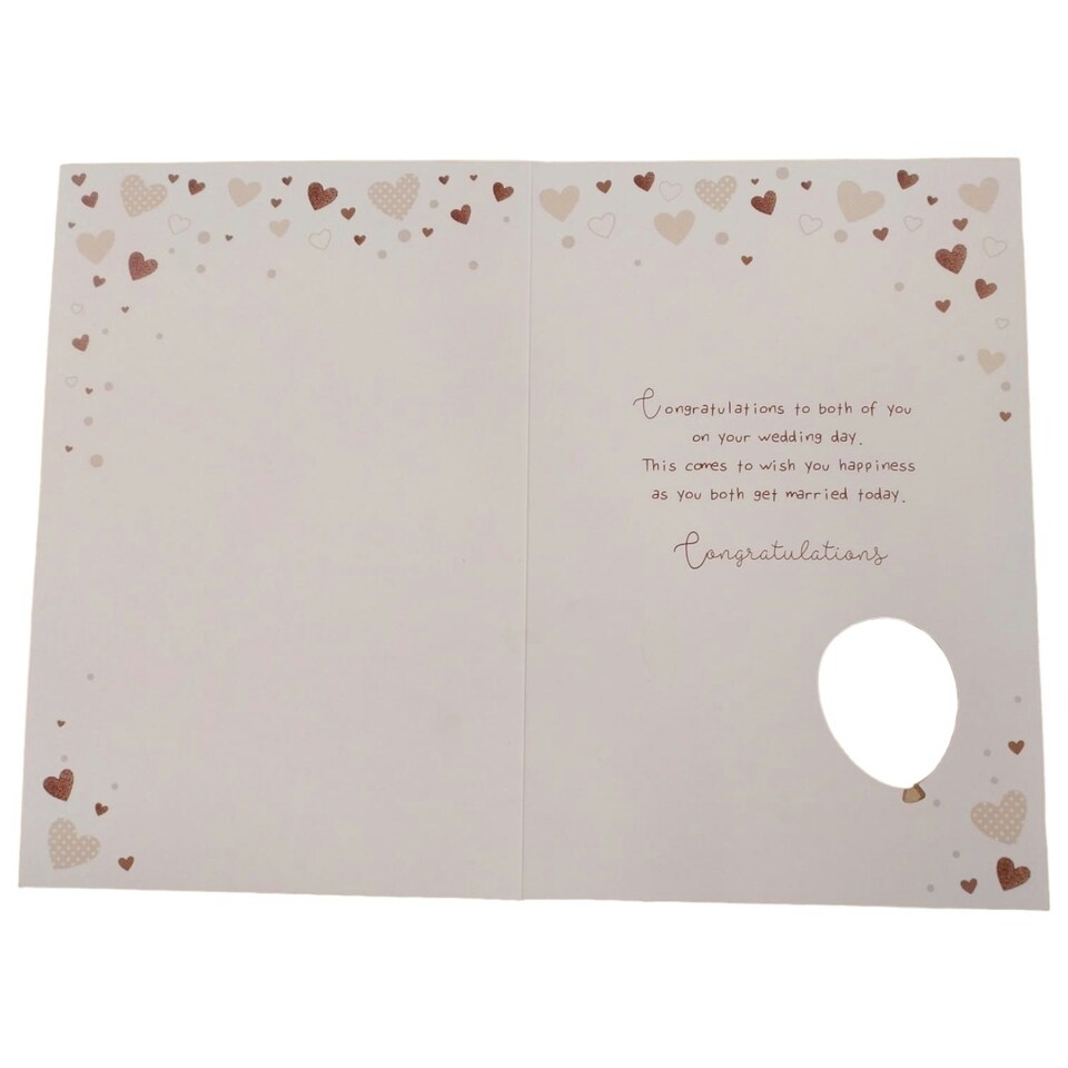 image 1 of On Your Wedding Congratulations Balloon Boutique Greeting Card