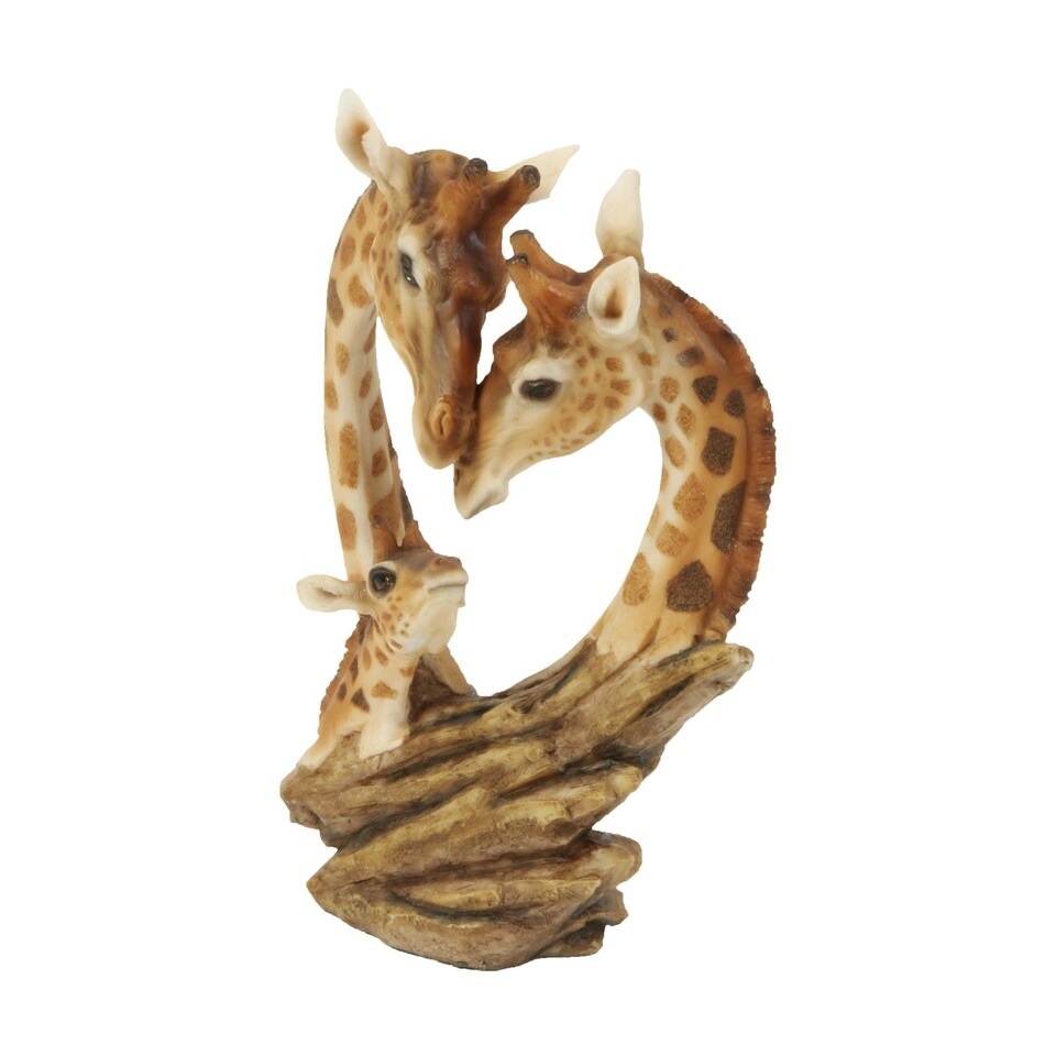 image 1 of Naturecraft Collection Resin Figurine - Giraffe Family Brown
