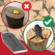 image 4 of SPARES2GO Log Splitter Blade Sharpener Kit 2.5KG 10" Wood Splitting Timber Chisel Wedges + Drill Attachment