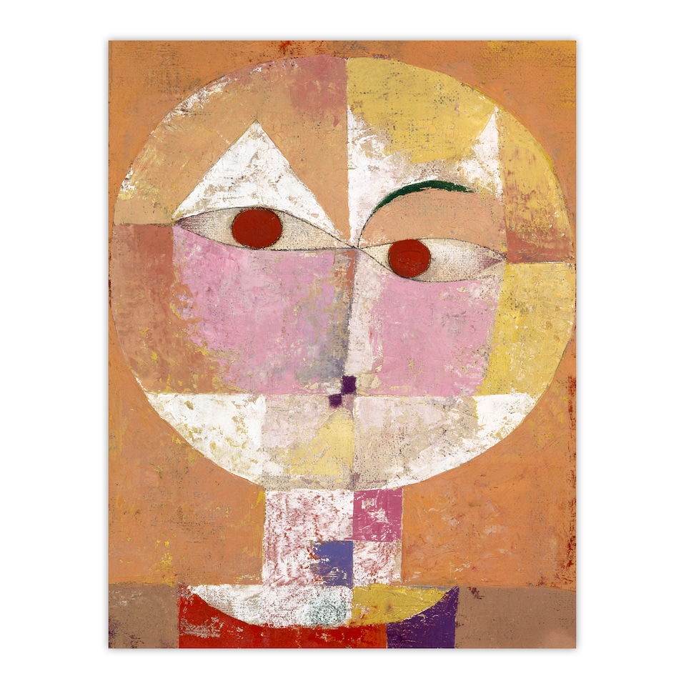 image 1 of Paul Klee Framed Wall Art Print Senecio Head of Man Going Senile Home Décor