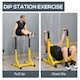 image 9 of HOMCOM Dip Station Chin Up Parallel Bars Pull Up Power Tower Home Gym Workout