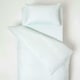 image 1 of Homescapes Blue Cotton Stripe Cot Bed Duvet Cover Set 330 Thread Count | Blue | One Size