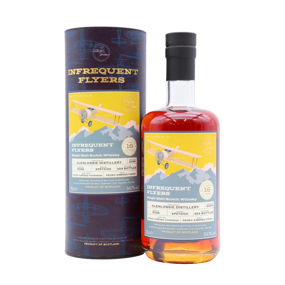 image 1 of Glenlossie - Infrequent Flyers Single Cask No. 9096 2009 16 year old Whisky | Multi | Auburn | Whisky | 1