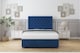 image 1 of Sloomy Montana Navy Plush Divan Bed With Mattress 4 Drawers With 54" Floor Standing Headboard 4'6 Double | Blue | Navy | Double | 1