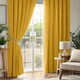 image 1 of Chenille Blackout Pencil Pleat Top Curtains 168cm x 183cm Ochre | Yellow | Ochre | 1