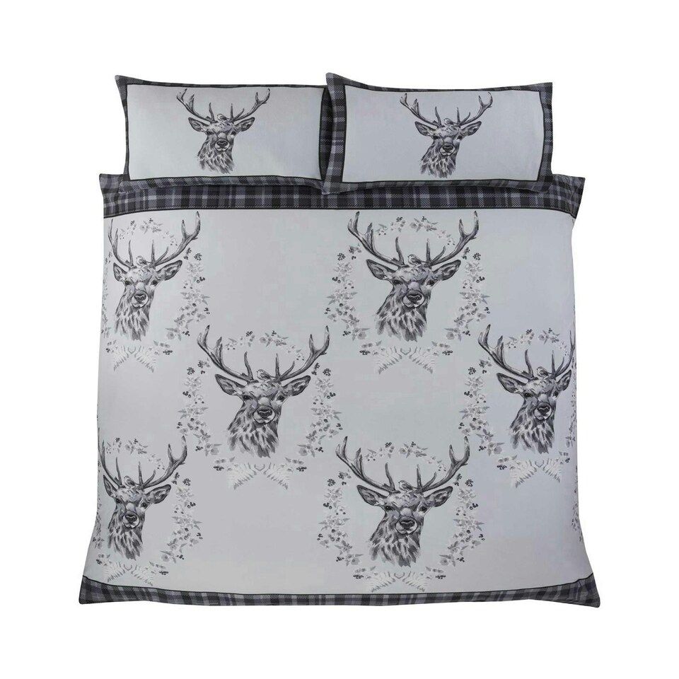image 1 of Angus Stag Duvet Cover Set - Super King