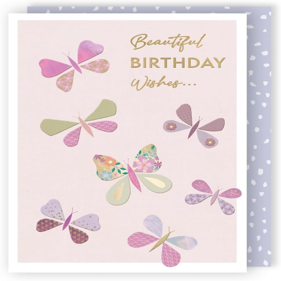 image 1 of Contemporary Beautiful Wishes Butterfly-Tastic! Birthday Card