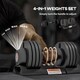 image 3 of SPORTNOW 4-in-1 Adjustable Dumbbells, Weights Set, 7kg, 13kg, 18kg, 24kg