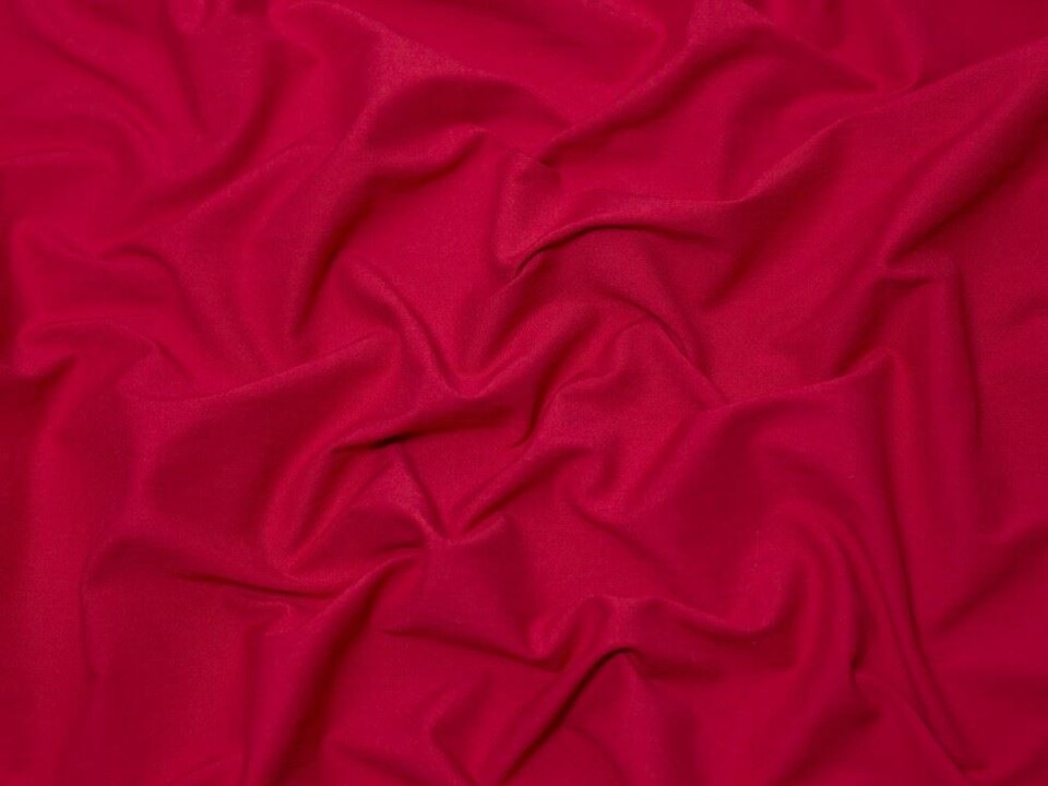 Minerva Core Range Red Heavy Stretch Woven Bengaline Suiting Fabric for Dressmaking, 147cm / 57" Wide - per metre