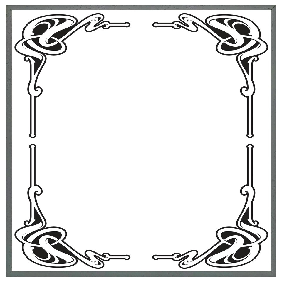 image 1 of Decorative border (Picture Frame) Black | XL