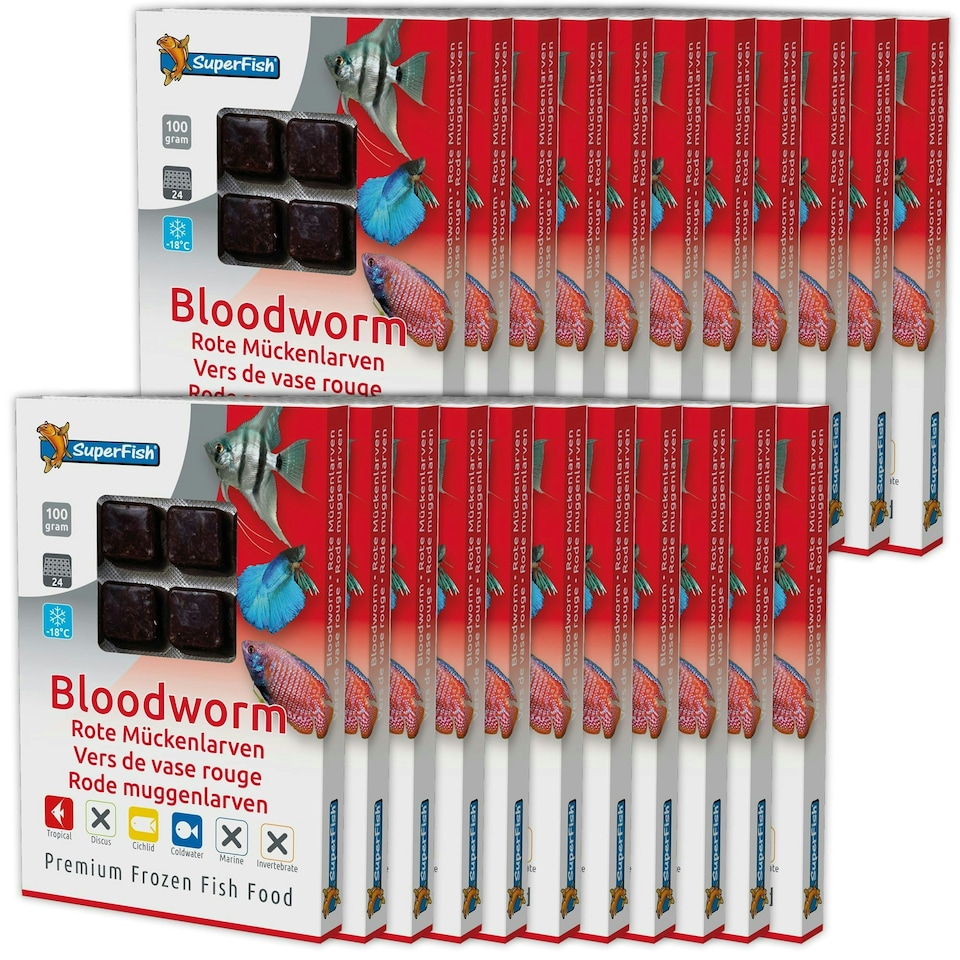 image 1 of Superfish Frozen Bloodworm Clear
