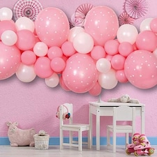 Baby Pink Polka Dot DIY Garland Balloon Arch Kit