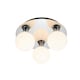 image 1 of COSYLYTE Bowen Bathroom 3 Light Glass Ceiling Flush Light Chrome