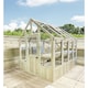 image 1 of 8 X 6 Pressure Treated Tongue And Groove Greenhouse - Super Strength Framing - Rim Lock - 4mm Toughened Glass + Bench + Free Install (8' x 6' / 8ft x 6ft) (8x6)