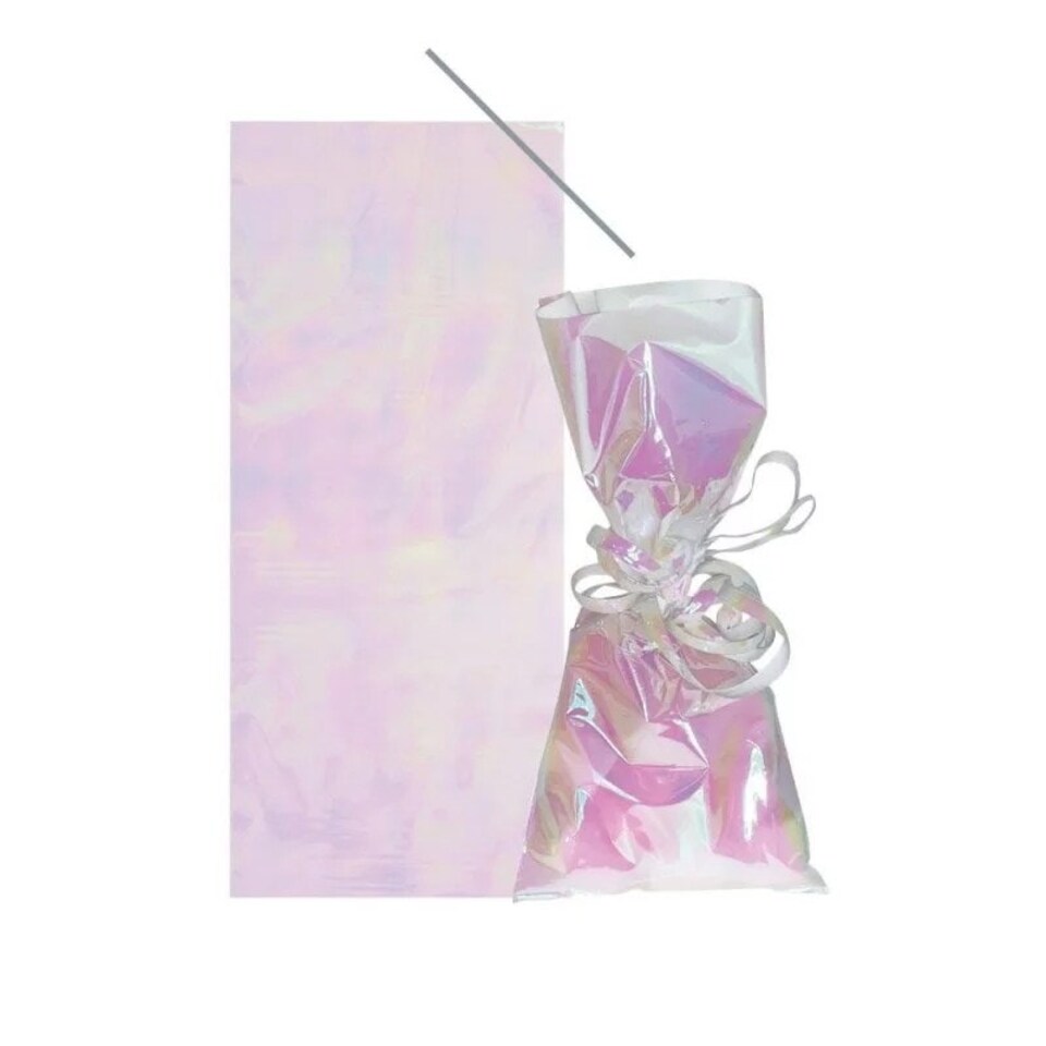 image 1 of Creative Party Cellophane Party Bags - Pink - One Size