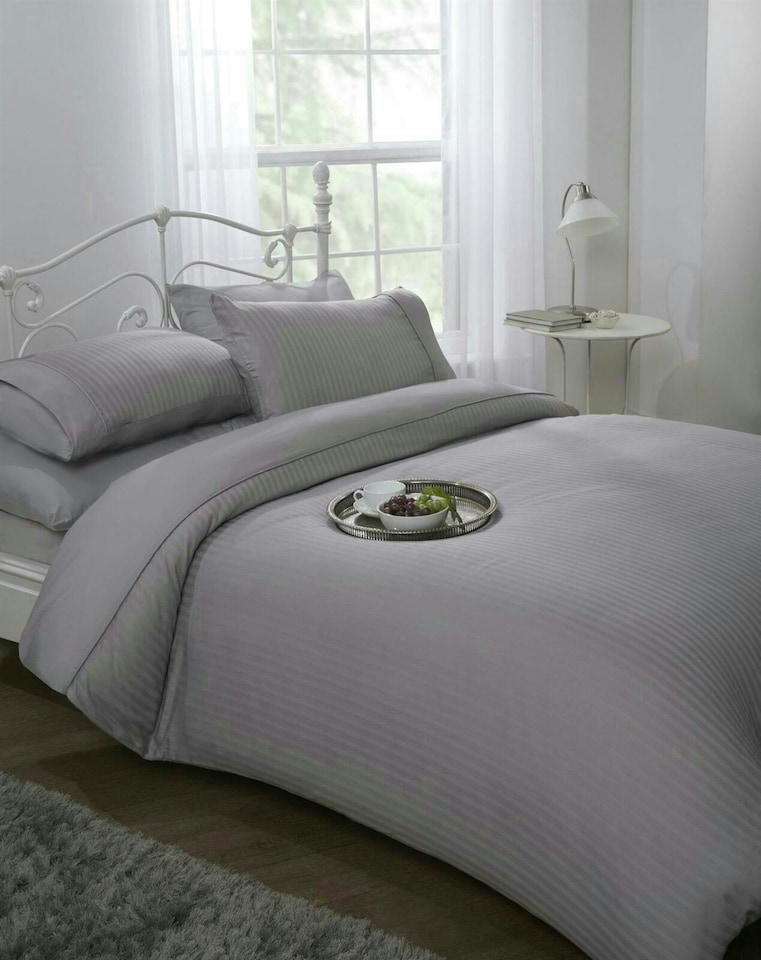 Ritz 300TC Duvet Cover Set - Super King - Grey