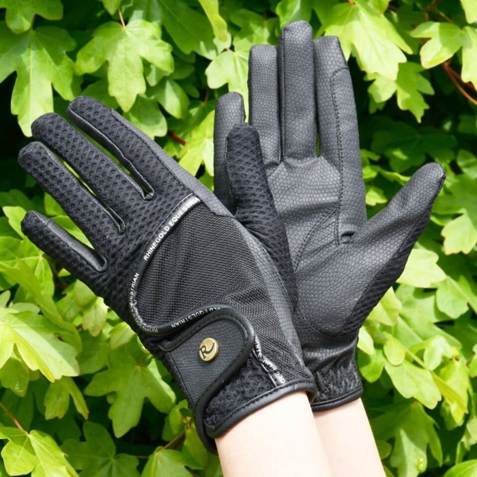 Rhinegold Honeycomb Mesh Riding Glove Black | Size: X-Large
Colour: Black